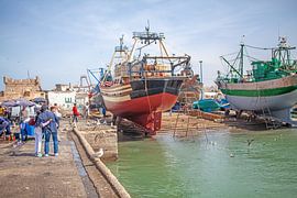In de haven van Essaouira (Marokko)