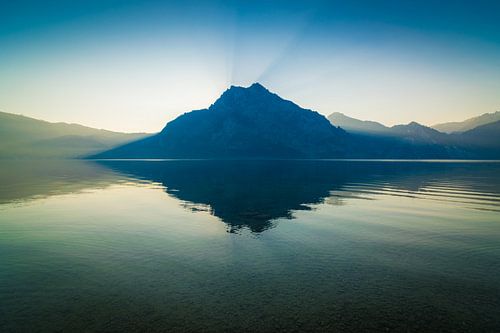 Sunrise at the Traunstein by Martin Wasilewski