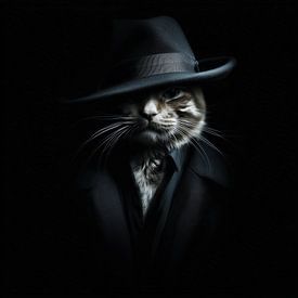 Mafia cat by TheXclusive Art