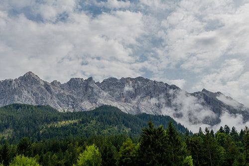 Prachtig alpenpanorama op de Zugspitze