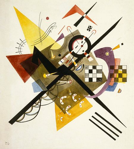 Studie voor Auf Weiss II, Wassily Kandinsky