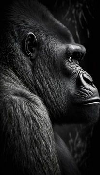 en profil gorilla