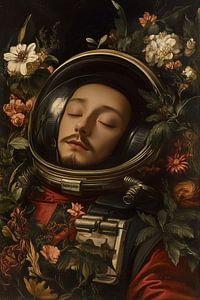Schlafender Astronaut