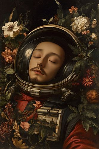 Schlafender Astronaut