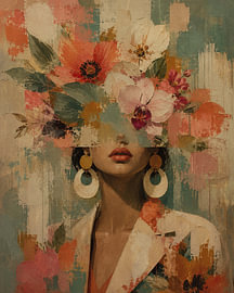 Porträt Flower Power von Moonheart Artworks