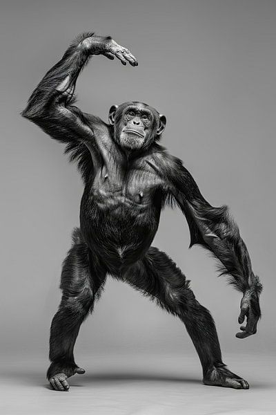 Ballerina monkey by Poster Art Shop