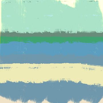 Pastell-Landschaft Reverie. Moderne abstrakte Landschaft von Dina Dankers