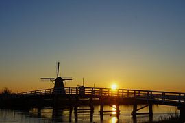 Zonsopgang op de Kinderdijk