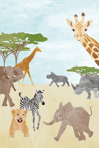 Wilde dieren in Afrika van Karin van der Vegt