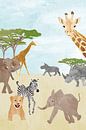 Wilde dieren in Afrika van Karin van der Vegt thumbnail