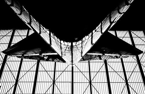 Standing under the tail of a KLM Boeing 747 by Dennis Dieleman
