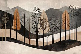 Geometric interpretation of nature and silence by Art & Soul Creations