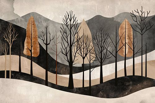 Geometrische interpretatie van natuur en stilte