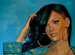 Rihanna Painting sur Paul Meijering