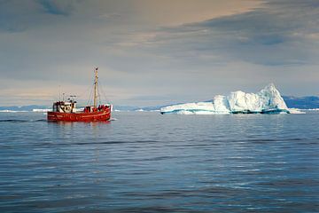 Among Greenland's icebergs