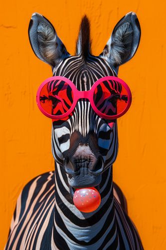 Bubblegum Fun: Zebra 1
