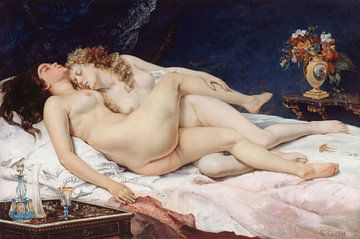 Gustave Courbet - Slaap (1866) van Peter Balan