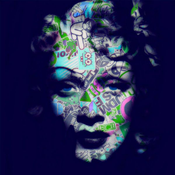 Motiv Marlene Dietrich - Ozeanien Blue - Dadaismus Nonsens par Felix von Altersheim