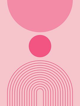 Bauhaus Boho Roze 1 van Jolly and Dash
