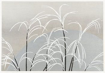 Mond und Gräser (1909) von Unsodo. Original aus dem Rijksmuseum.