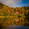 Herbst in Lillehammer in Oppland Norwegen von Hamperium Photography
