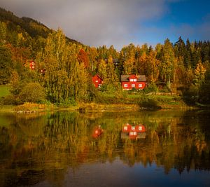 Automne à Lillehamme en Norvège.