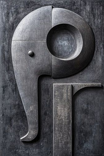 Elephant Abstract Sculpture