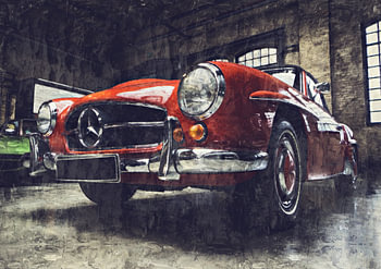 Mercedes Benz 190SL (schildering)
