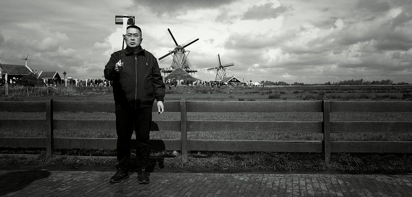 Selfie at the Zaanse Schans by Eric de Haan