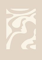 Grafische kunst Gewoon simpel – Beige 2.0 – Muur galerie - Japandi – Abstract