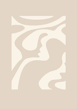 Art graphique Just simple - Beige 2.0 - Galerie murale - Japandi - Abstrait