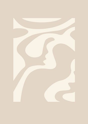 Grafik Just simple - Beige 2.0 - Wandgalerie - Japandi - Abstrakt