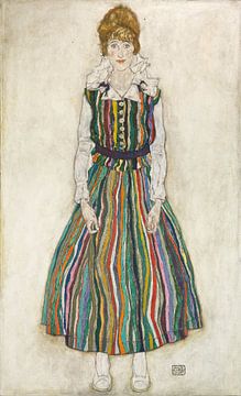 Porträt von Edith (der Frau des Künstlers), Egon Schiele