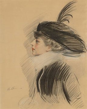 Paul César Helleu - Portret van Belle da Costa Greene (1913) van Peter Balan