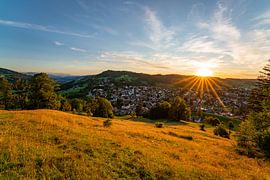 Staufen with a view of Oberstaufen by Leo Schindzielorz