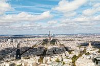 Pariser Blick über die Stadt - Panoramafoto von Marianne van der Zee Miniaturansicht