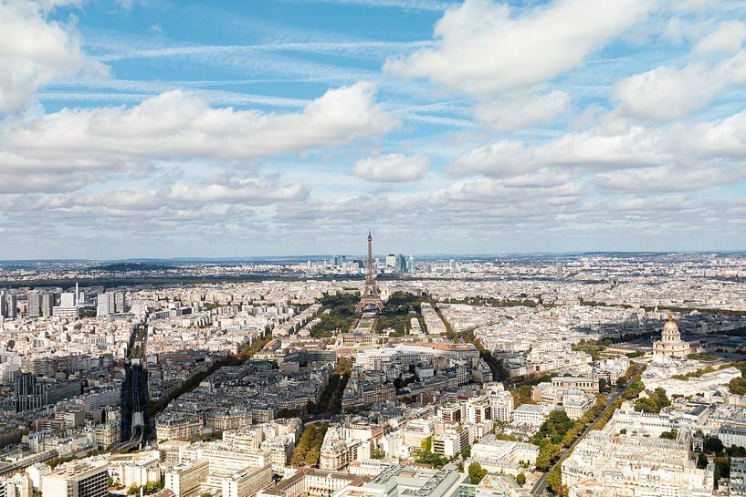 Pariser Blick über die Stadt - Panoramafoto von Marianne van der Zee