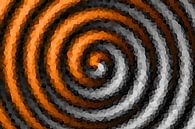 Spirale Orange-grau von Marion Tenbergen Miniaturansicht