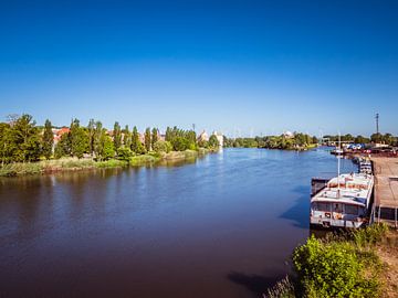 Scenic view of the river Saale in Saxony-Anhalt by Animaflora PicsStock