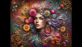 Bloom of Clockwork Dreams by Digital Picture Art