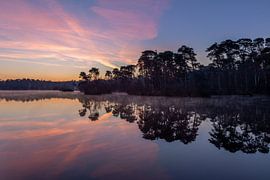Pastellfarbener Sonnenaufgang. von Jacqueline de Groot