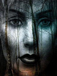 Black lips in the forest