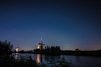 Kinderdijk Windmills in evening light