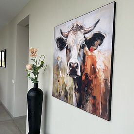 Klantfoto: Koe van KoeBoe, als artframe