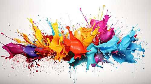 "Splash and Dash: Energetic Color Artworks"