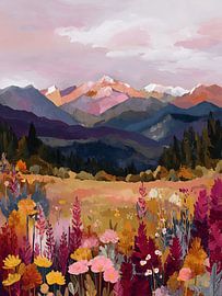 Berglandschap II van Gypsy Galleria