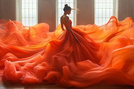 malerisches, spirituelles Bild der Frau