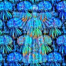 Blue sea angel in a setting of jellyfish by Ruben van Gogh - smartphoneart thumbnail