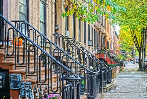 Maisons en grès brun de Brooklyn