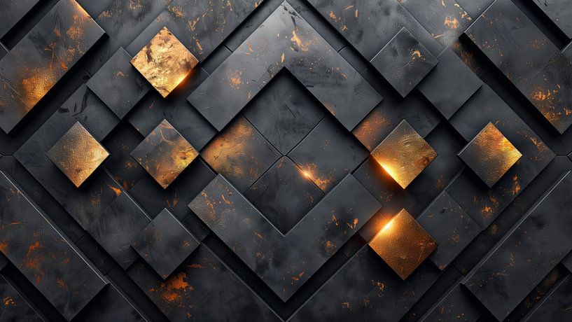 Luxus Bild Gold Schwarz von de-nue-pic